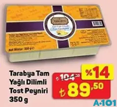 TARABYA TAM YAĞLI DİLİMLİ TOST PEYNİRİ 350 G TARABYA TAM YAĞLI DİLİMLİ TOST PEYNİRİ 350 G